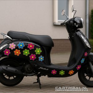 12 kleine bloemenstickertjes stickers