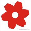 sticker van bloem model 1