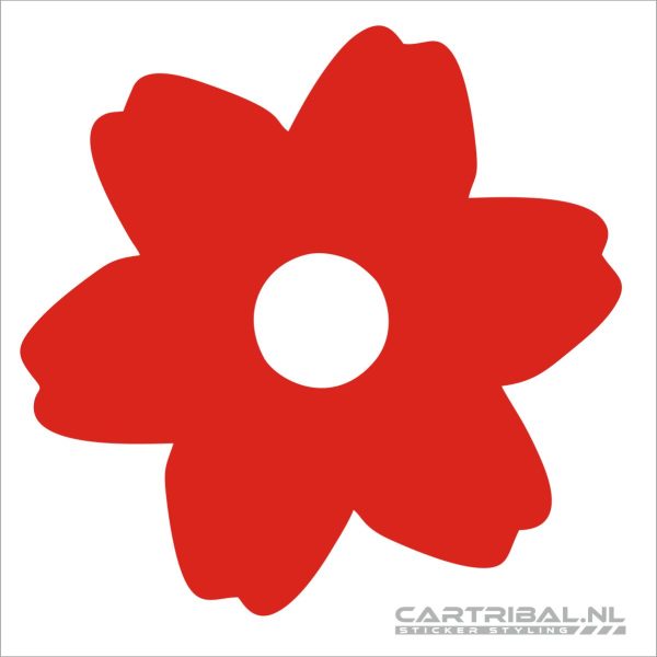 sticker van bloem model 1
