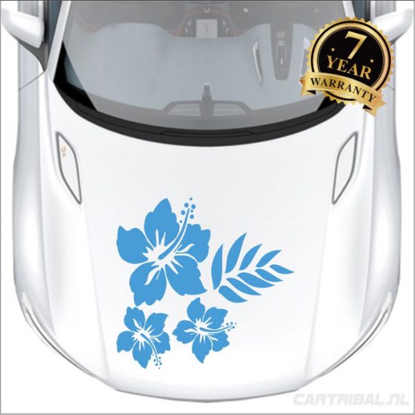 bloemen sticker 21 hibiscus
