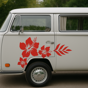 Hibiscus bloem sticker