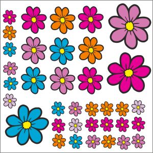 bloemen stickers