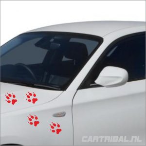 dierenpootje stickerset