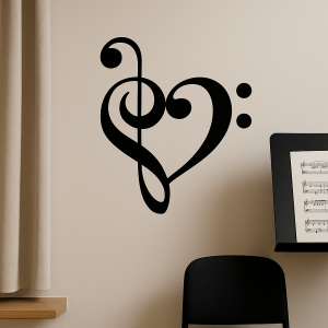 Muzieknoot sticker