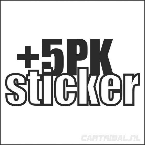 + 5 pk sticker