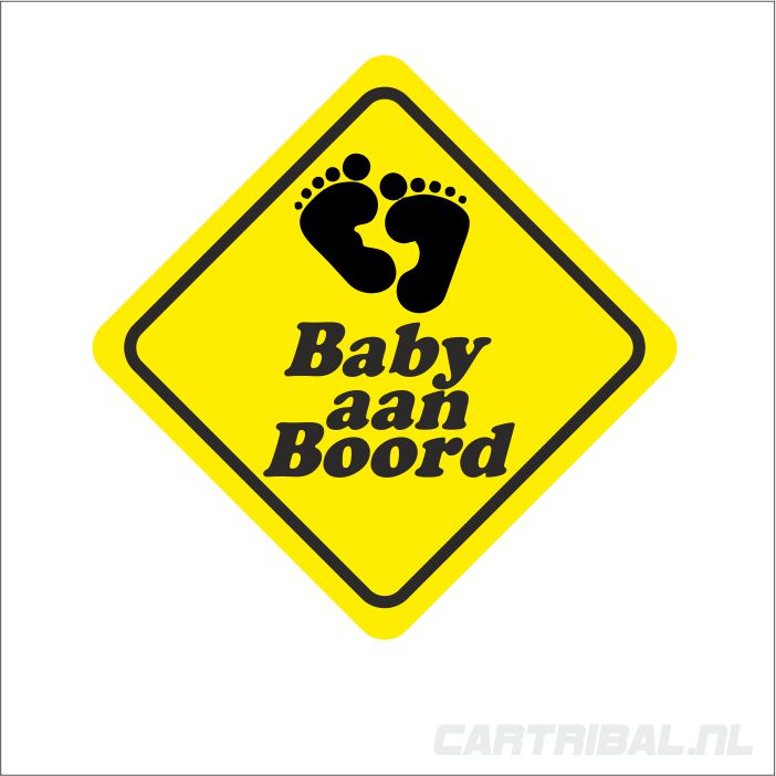 baby on board sticker model 11