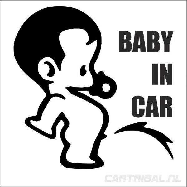 baby on board sticker model 2
