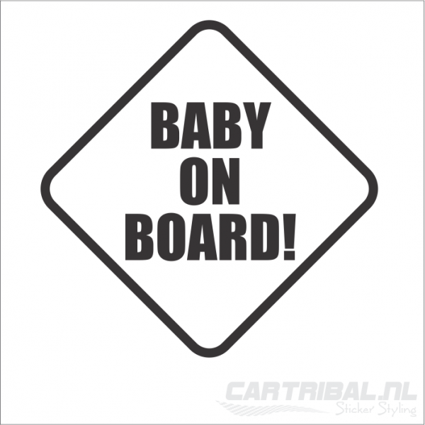 baby on board sticker model 1