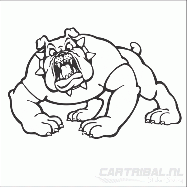 bulldog 2 sticker