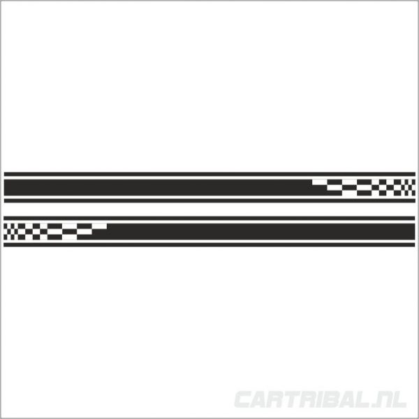 checkered striping model 4 - Afbeelding 2