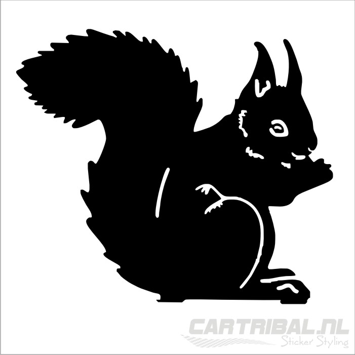 eekhoorn sticker model 1