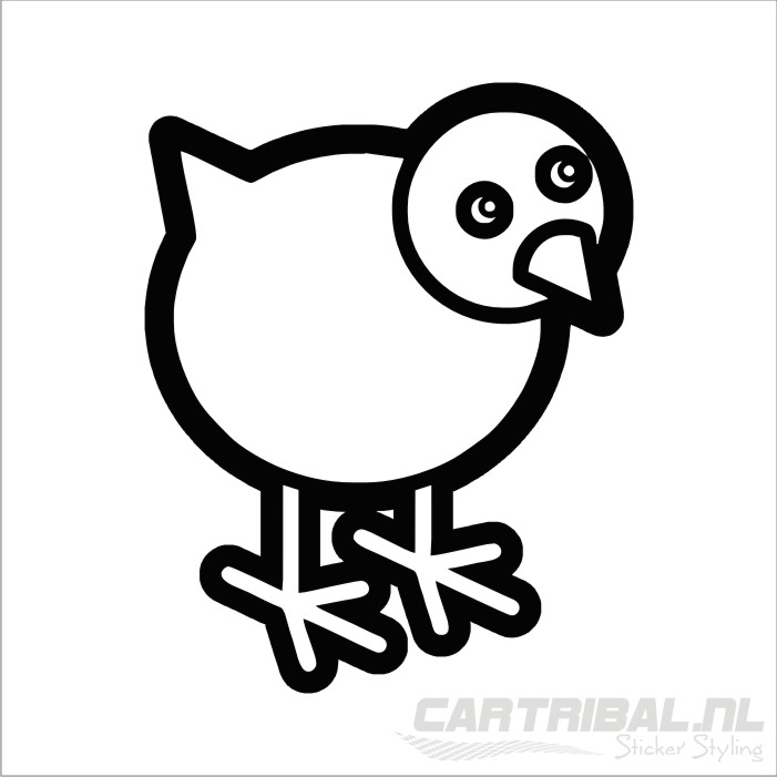 kuiken sticker model 1 - Afbeelding 2