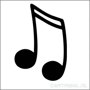 muzieknoot sticker model 5