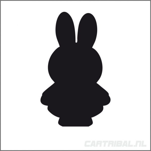 nijntje silhouette sticker model 1