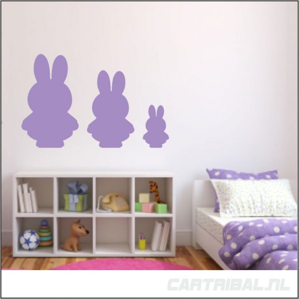 nijntje silhouette sticker model 1 - Afbeelding 2