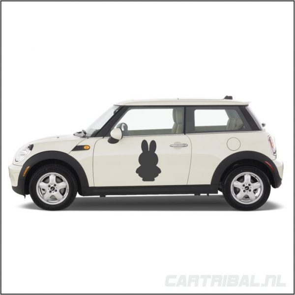 nijntje silhouette sticker model 1 - Afbeelding 3