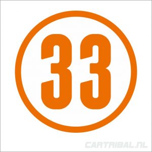 cijfer 33 sticker 2
