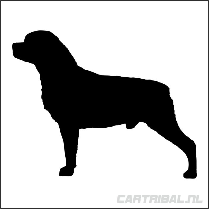 rottweiler sticker model 5 - Afbeelding 2