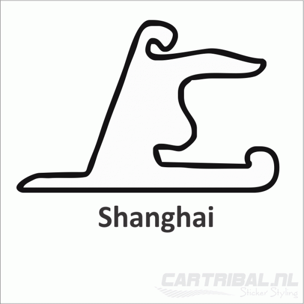 shanghai race circuit sticker