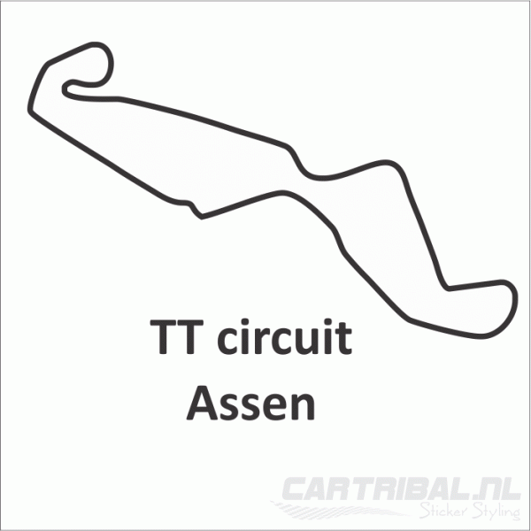TT circuit Assen race circuit sticker