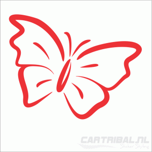 vlinder sticker auto 3