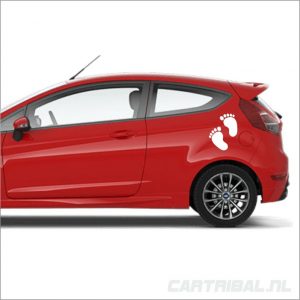 baby voetjes sticker