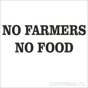no farmers no food sticekr
