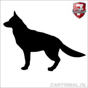 sticker van herdershond