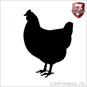sticker van kip
