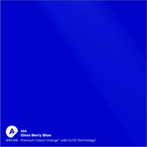 hoogglans blauw wrapfolie van arlon
