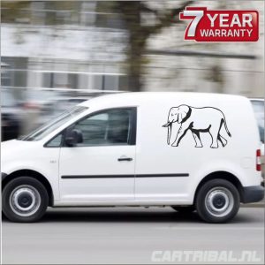bestel nu deze sticker van een olifant