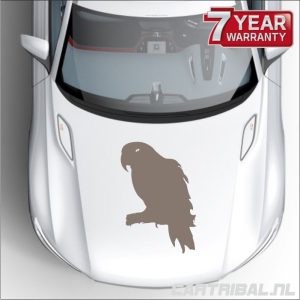 sticker van papagaai