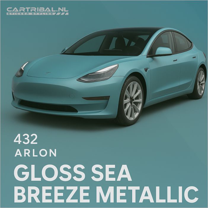 sea breeze metallic hoogglans warpfolie cartribal.nl