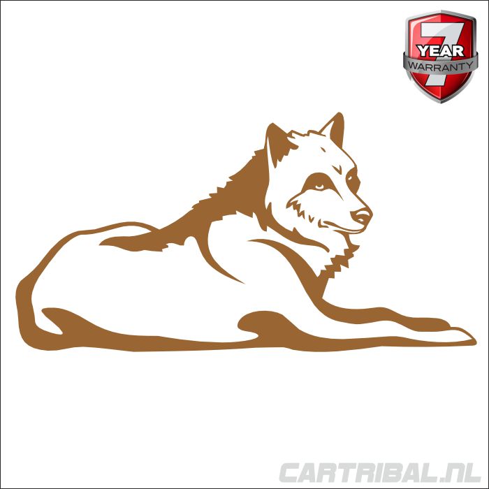 sticker van wolf