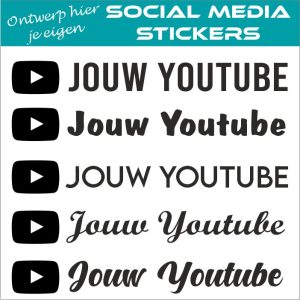 youtube stickers bij cartribal.nl