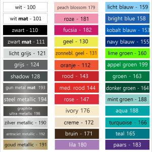 kleurenkaart cartribal