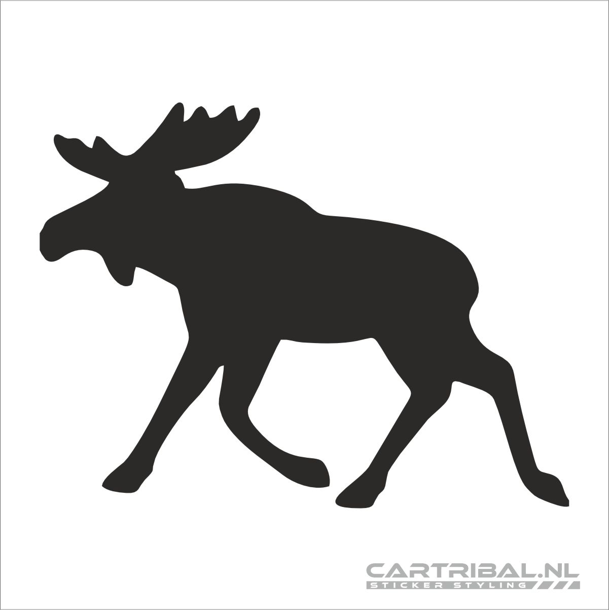 zweden eland moose sticker