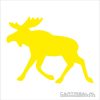 zweden eland moose sticker