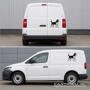 beagle hond sticker