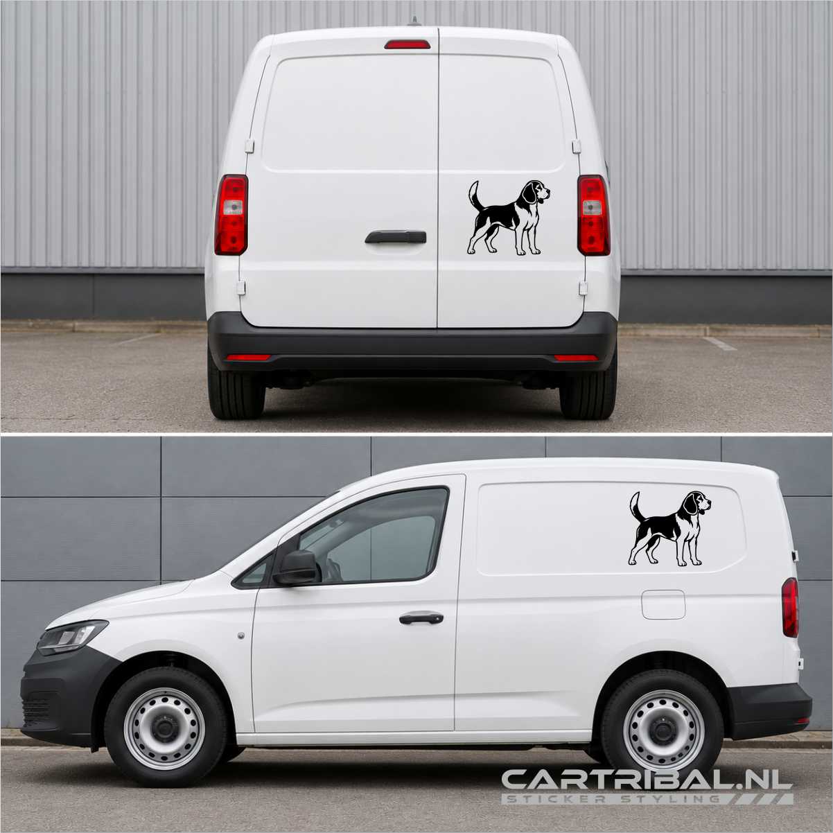 beagle hond sticker