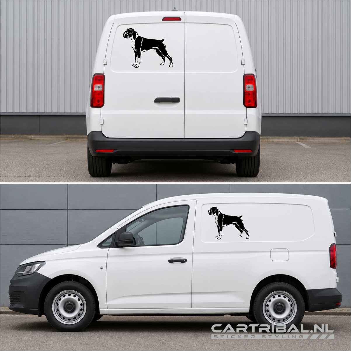 boxer hond sticker