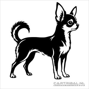 chihuahua hond sticker