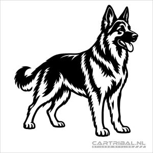 duitse herder sticker model 2
