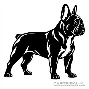 franse bulldog sticker