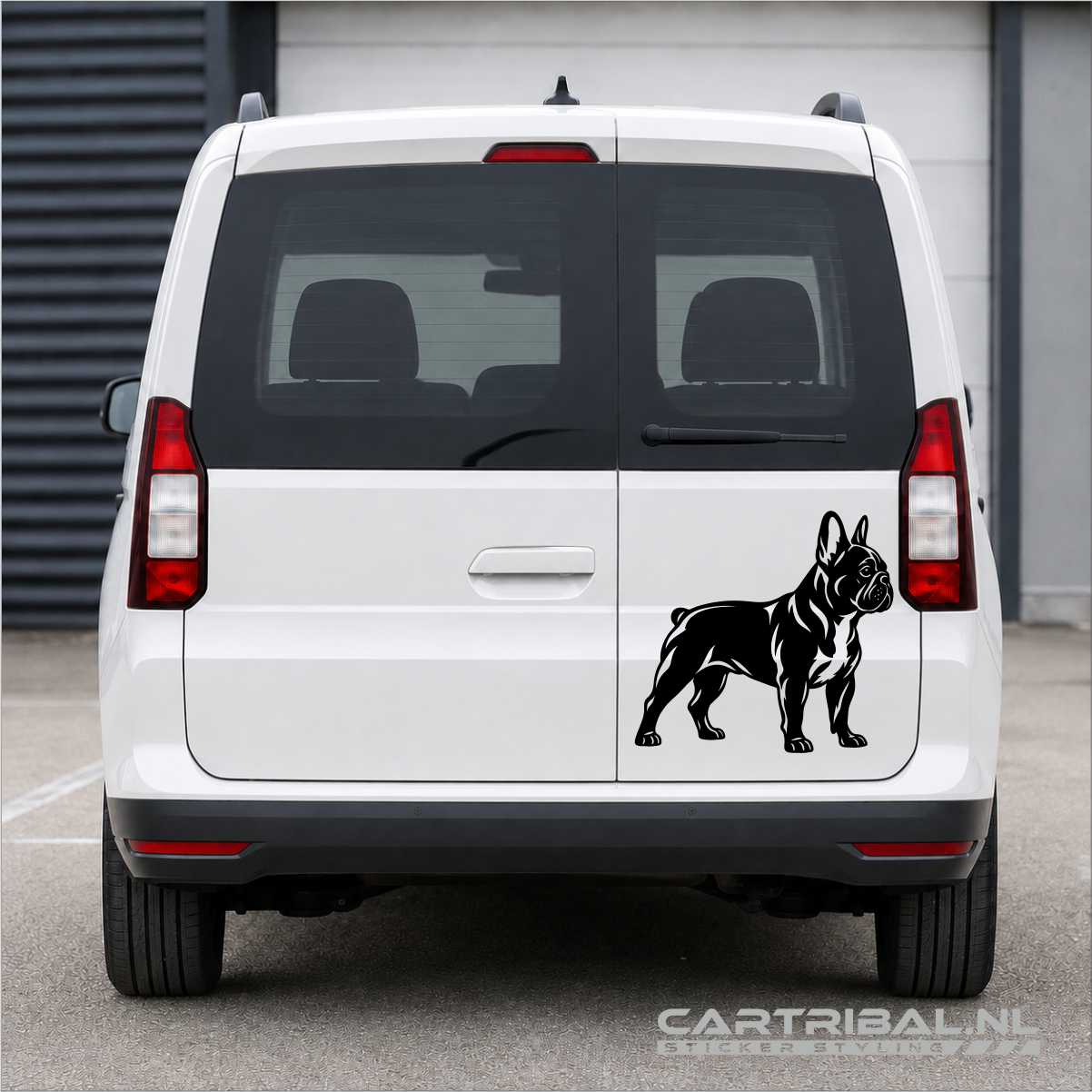 sticker van franse bulldog