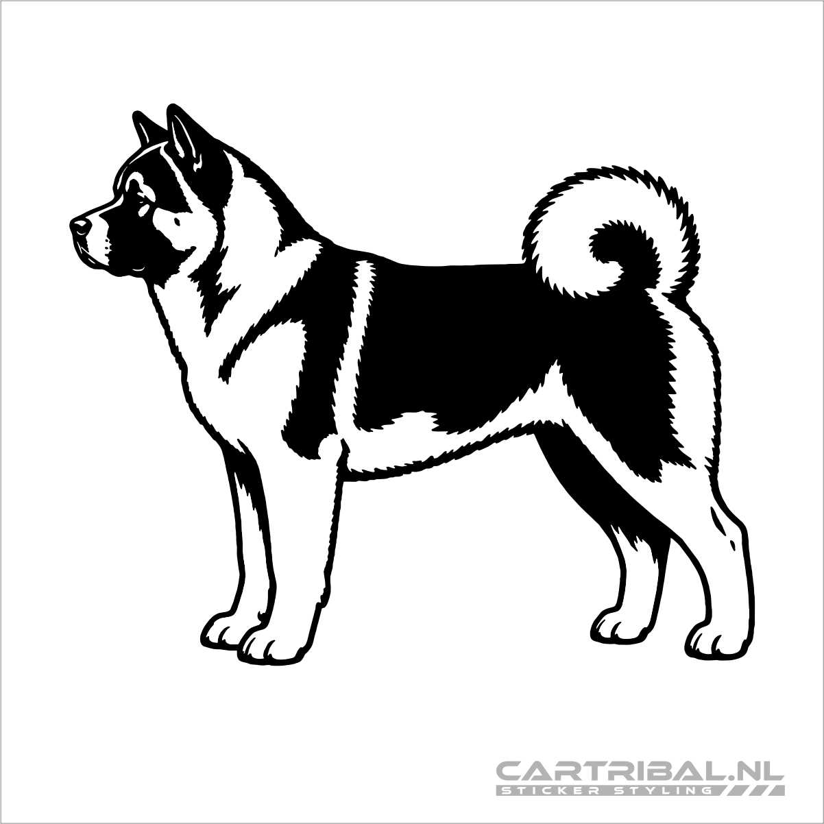 akita hond sticker