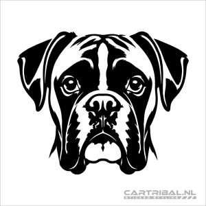boxer hond sticker model 1-1