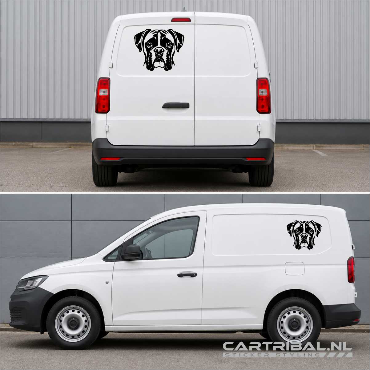 boxer hond sticker model 1-1