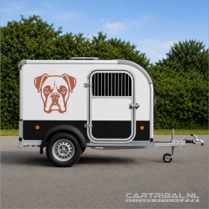 boxer kop hond sticker model 3-2