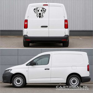 dalmatier kop sticker hond